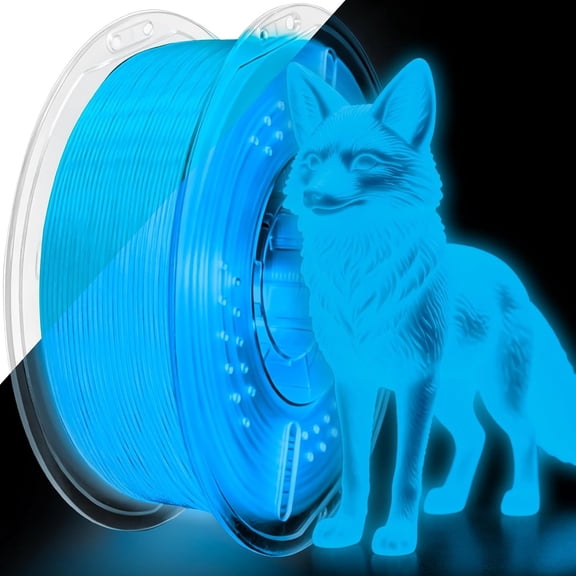 PLA+ Printer Filament, Glow in The Dark Filament 1.75mm, Long-Lasting Glow & High-Brightness, Luminous Blue Bright Printing Filament for Printer - 1kg Spool(Glow Blue)