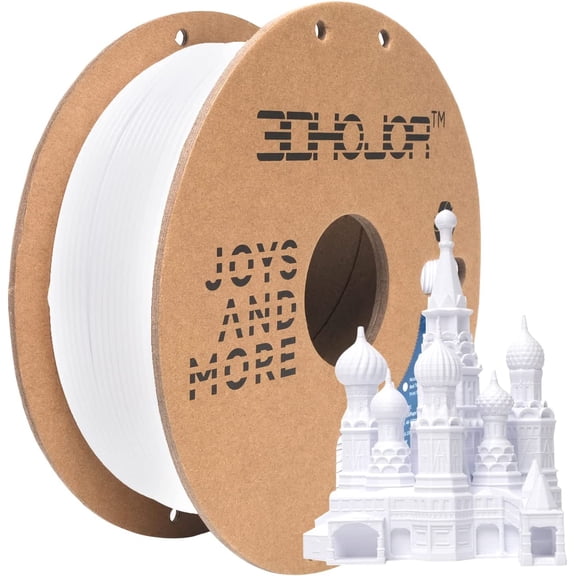 PLA Pro Filament 1.75mm Cold White,PLA Plus Filament, Odor Free, Clog Free 3D Printer Filament,1kg Cardboard Spool (2.2lbs), Dimensional Accuracy +/- 0.03 mm, Fit Most FDM