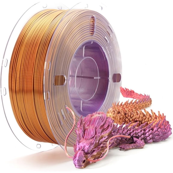 PLA Pro (PLA+) 3D Printer Filament 1.75mm Purple 1KG Spool, High Strength & Toughness, Dimensional Accuracy +/- 0.02mm, Clog & Bubble Free, Compatible with FDM Printers