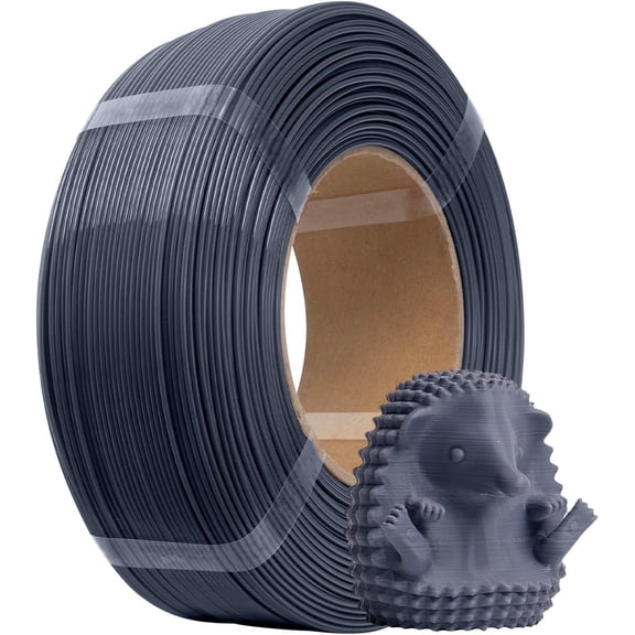 PLA+ Refilament 1.75mm, Printer Refill PLA Plus, Dimensional Accuracy +/- 0.03mm, 1KG Spoolless Printing Filament for Printers, Grey