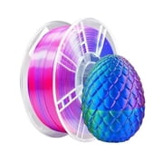 PLA Silk 3D Printer Filament 1.75mm, Dimensional Accuracy +/- 0.02 mm, 1KG Spool (2.2lbs) PLA Gradient Color