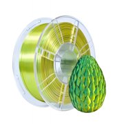 PLA Silk 3D Printer Filament, Dual Color Shiny PLA+ Filament 1.75mm, Dimensional Accuracy +/- 0.02 mm, 1KG Spool (2.2lbs) Fits Most FDM 3D Printers