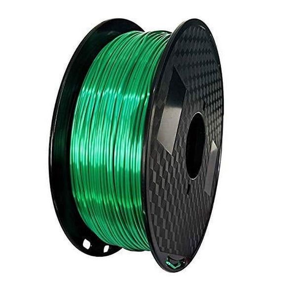 PLA Silk Green Filament 1.75mm 3D Printer Filament 2.2 LBS Spool 3D Printing