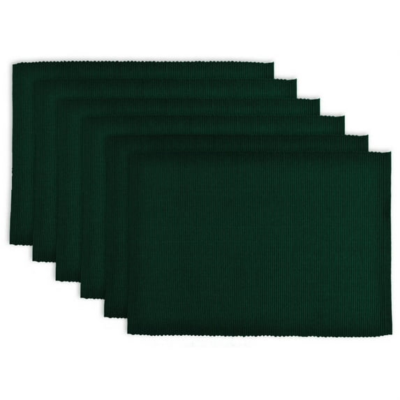 PLACEMAT DARK GREEN Set of 6