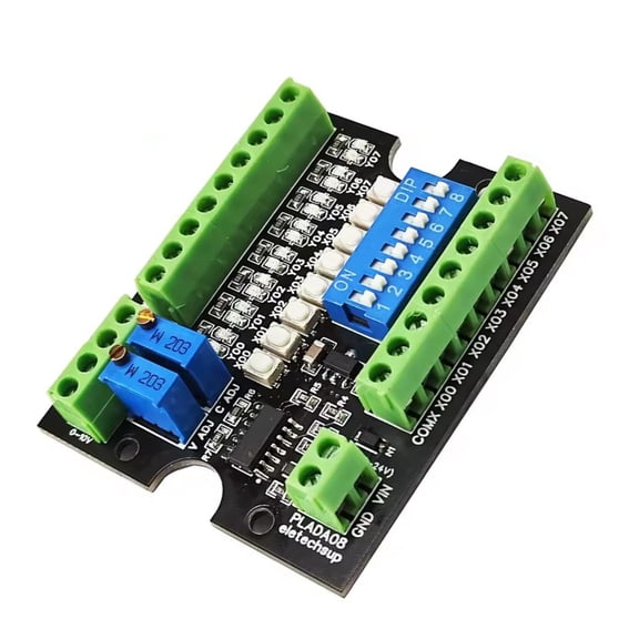 PLADA08 Multifunction PLC MCU Debugger MCU PLC Simulation Debugging Board 0-10V 4-20MA Output ADC Tester NPN