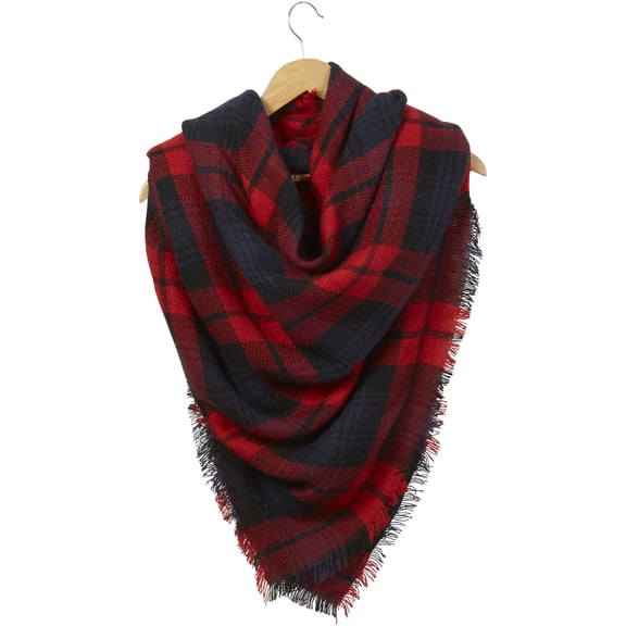 Hadley Wren Plaid Blanket Scarf