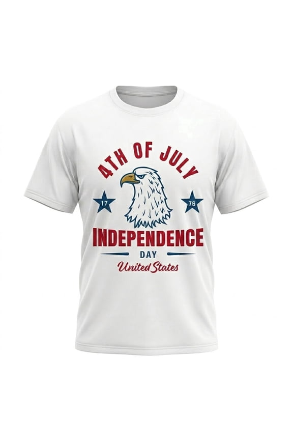 250th Anniversary Mens Patriotic T Shirts, American Eagle 1776 Patriotic Graphic Tee, USA Independence Day Vintage Flag Short Sleeve Top, S-3XL