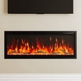 thumbnail image 1 of PLAMLE 50 Inch Smart Electric Fireplace with WiFi & Voice Control, Wall Mounted or Recessed Fireplace Insert, Realistic Flame with Crackling Sound, App & Remote Control, 1400W Heater for 400 Sq Ft, 1 of 12