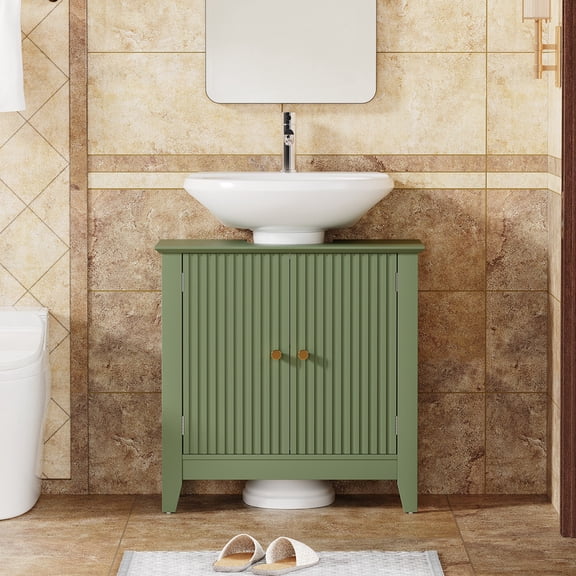 PLAMLE Bathroom Cabinets Freestanding, Bathroom Storage Floor Cabinet with Doors Cosmetics Storage Cabinet for Dining room, Bedroom