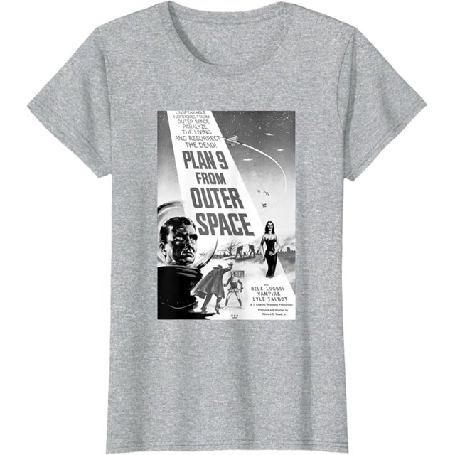 PLAN 9 FROM OUTER SPACE Scifi Sience Vintage Poster B Movie TShirt