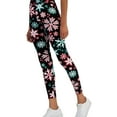 thumbnail image 1 of PLANET HEART Womens Winter Holiday Theme Casual Leggings, Multicoloured, Juniors, X-Small, 1 of 1