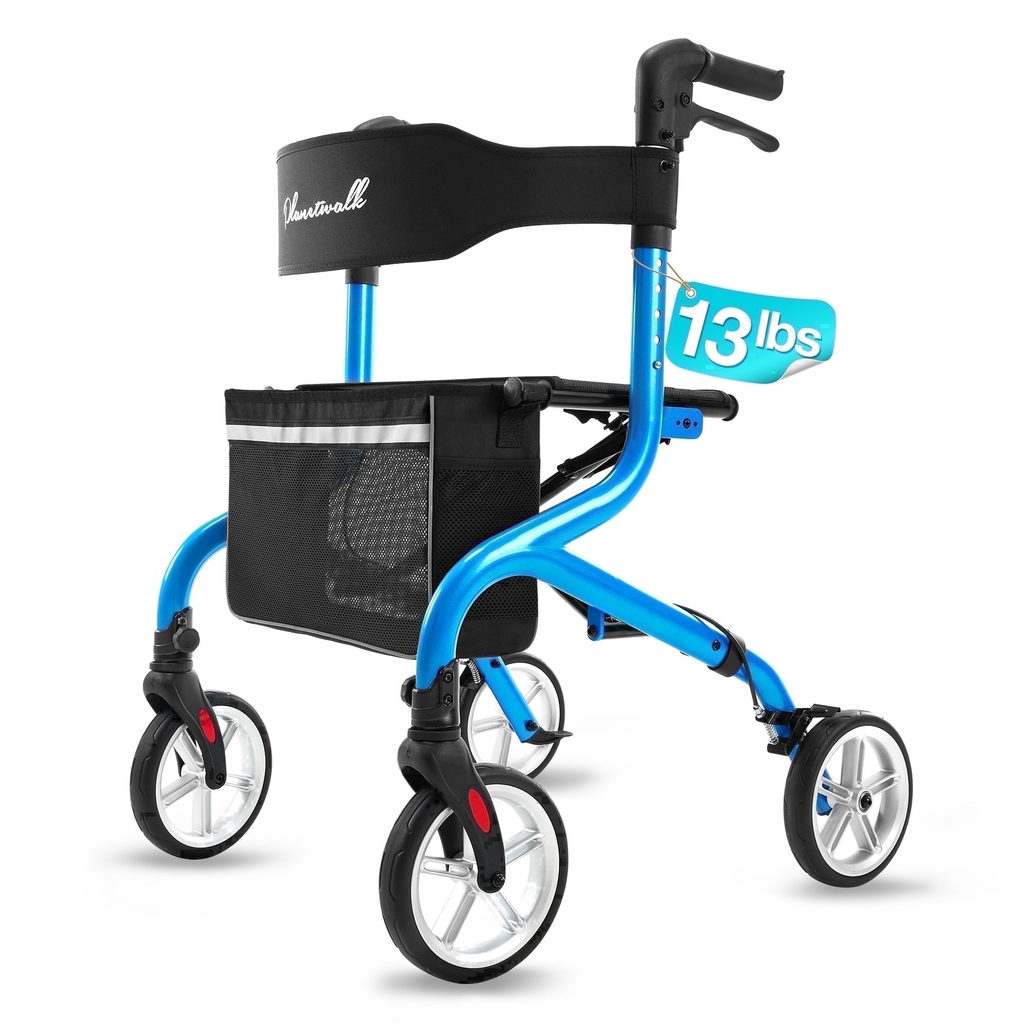 sora 新品＊ダイワ＊DR3005＊WL＊ブルーボーダー PLANETWALK, Super Lightweight Rollator for Seniors, Blue - Walmart.com