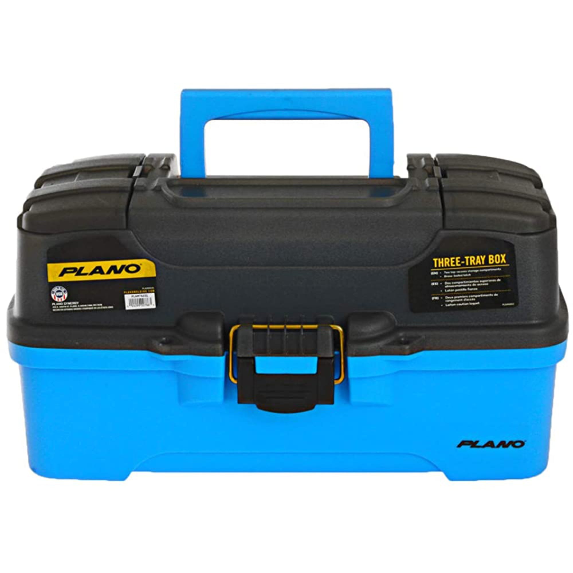 Plano 3-Tray Fishing Tackle Box with Adjustable Compartments & Dual Top Access, Bright Blue PLAMT6231 - Walmart.com Plano 3-Tray Fishing Tackle Box with Adjustable Compartments & Dual Top Access, Bright Blue PLAMT6231 - Walmart.com
