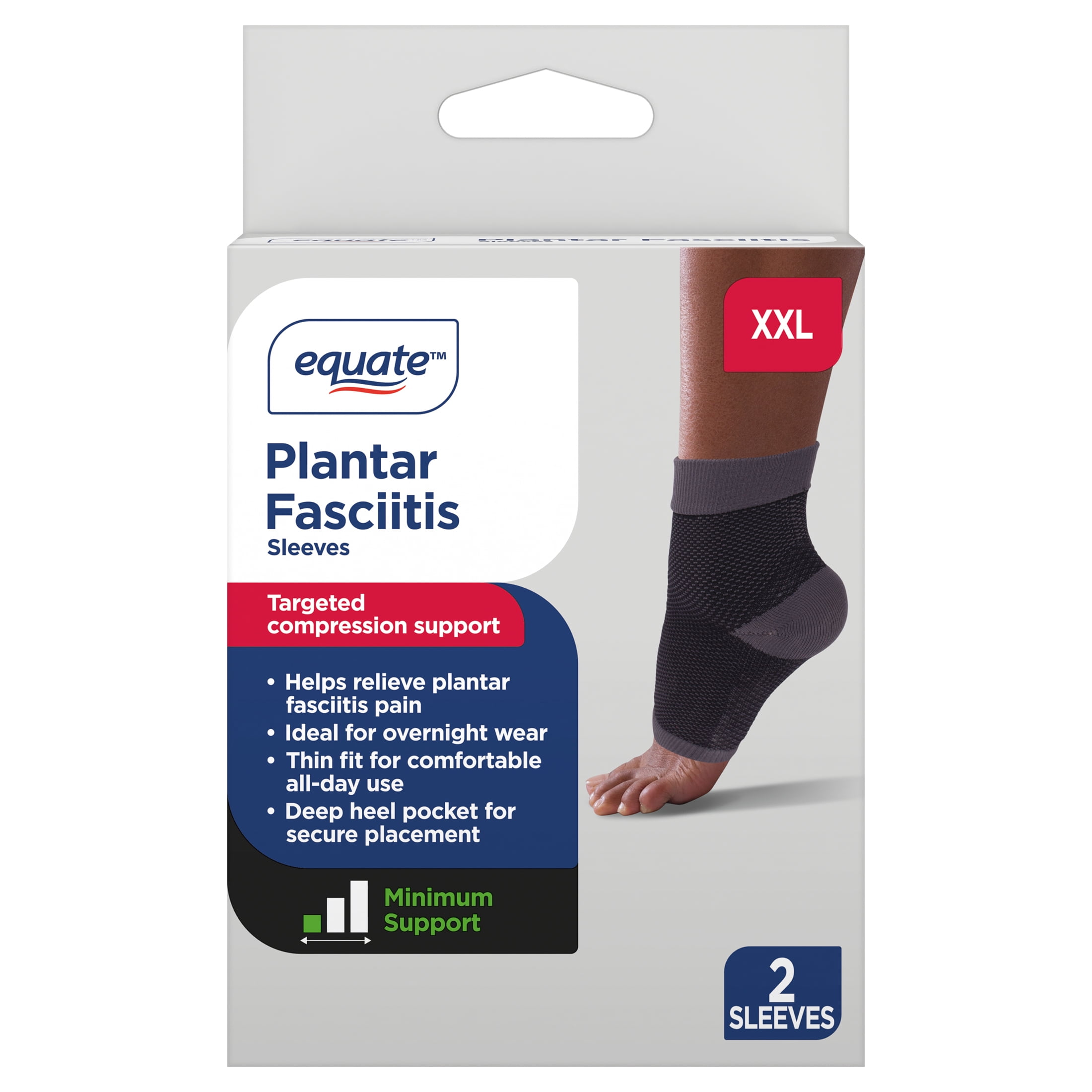 EQUATE PLANTAR FASCIITIS SLEEVES XXL