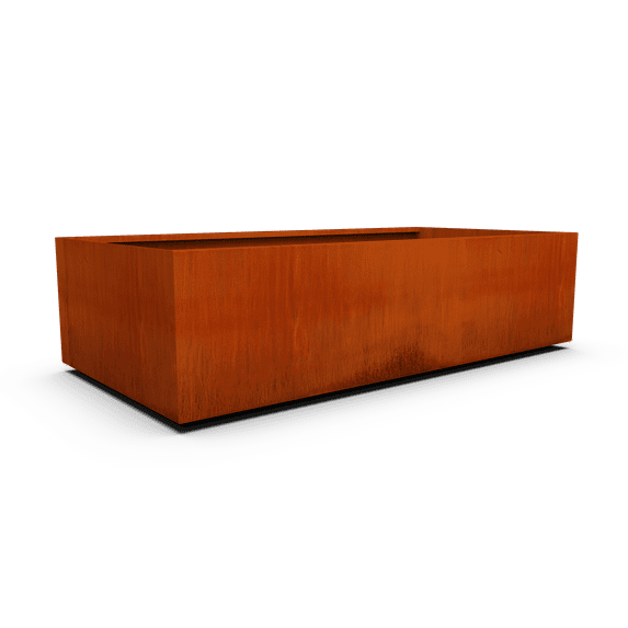 PLANTERCRAFT Corten Steel metal planter box, Rectangular sizes, Modern garden steel planters For Commercial And Residential Outdoor Use.