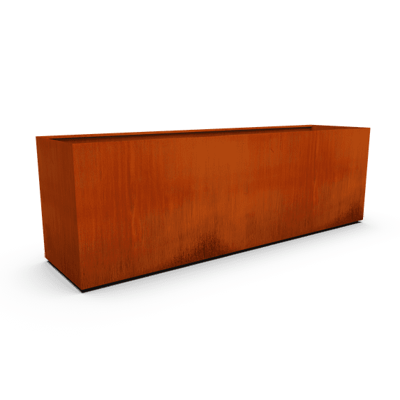 PLANTERCRAFT Corten Steel metal planter box, Rectangular sizes, Modern garden steel planters For Commercial And Residential Outdoor Use.