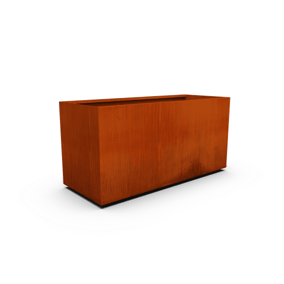 PLANTERCRAFT Corten Steel metal planter box, Rectangular sizes, Modern garden steel planters For Commercial And Residential Outdoor Use.