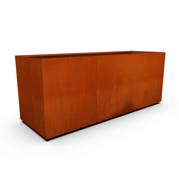 PLANTERCRAFT Corten Steel metal planter box, Rectangular sizes, Modern garden steel planters For Commercial And Residential Outdoor Use.