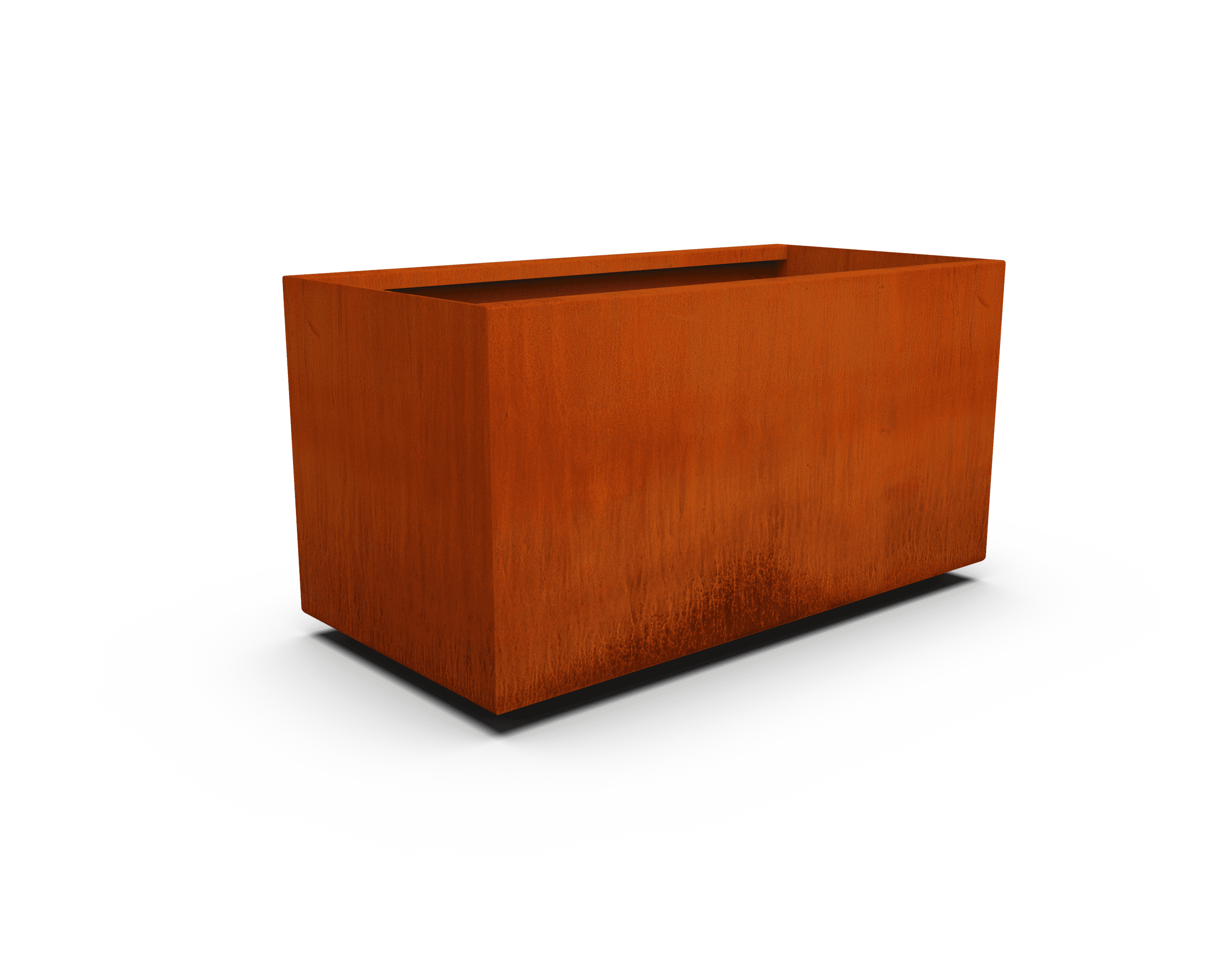 PLANTERCRAFT Corten Steel metal planter box, Rectangular sizes, Modern