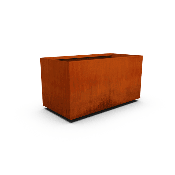 PLANTERCRAFT Corten Steel metal planter box, Rectangular sizes, Modern garden steel planters For Commercial And Residential Outdoor Use.