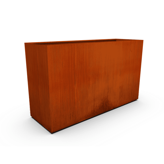 PLANTERCRAFT Corten Steel metal planter box, Rectangular sizes, Modern garden steel planters For Commercial And Residential Outdoor Use.