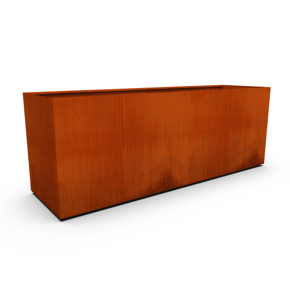 PLANTERCRAFT Corten Steel metal planter box, Rectangular sizes, Modern garden steel planters For Commercial And Residential Outdoor Use.