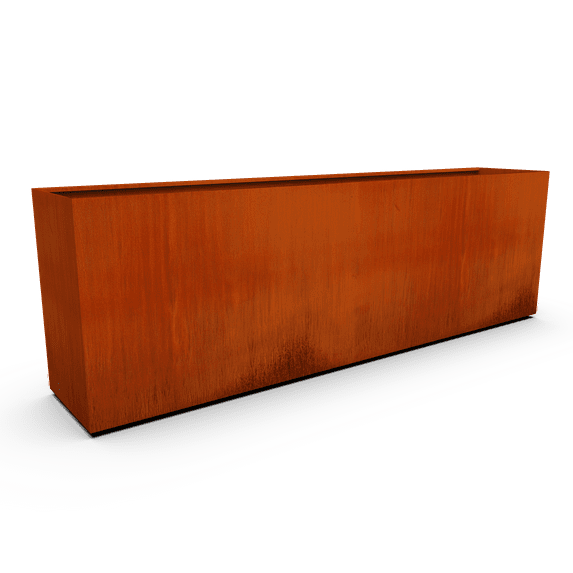 PLANTERCRAFT Corten Steel metal planter box, Rectangular sizes, Modern garden steel planters For Commercial And Residential Outdoor Use.
