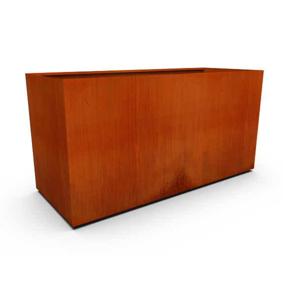 PLANTERCRAFT Corten Steel metal planter box, Rectangular sizes, Modern garden steel planters For Commercial And Residential Outdoor Use.