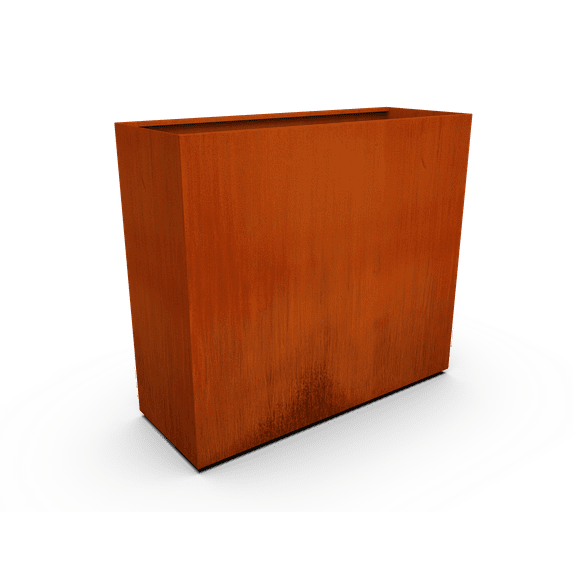 PLANTERCRAFT Corten Steel metal planter box, Rectangular sizes, Modern garden steel planters For Commercial And Residential Outdoor Use.