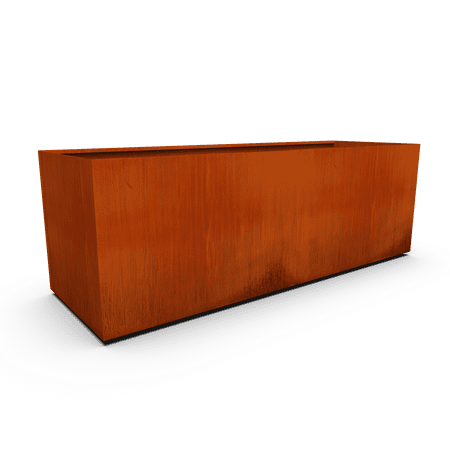 PLANTERCRAFT Corten Steel metal planter box, Rectangular sizes, Modern garden steel planters For Commercial And Residential Outdoor Use.