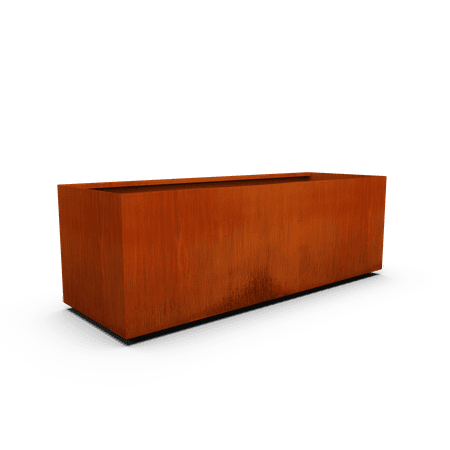 PLANTERCRAFT Corten Steel metal planter box, Rectangular sizes, Modern garden steel planters For Commercial And Residential Outdoor Use.