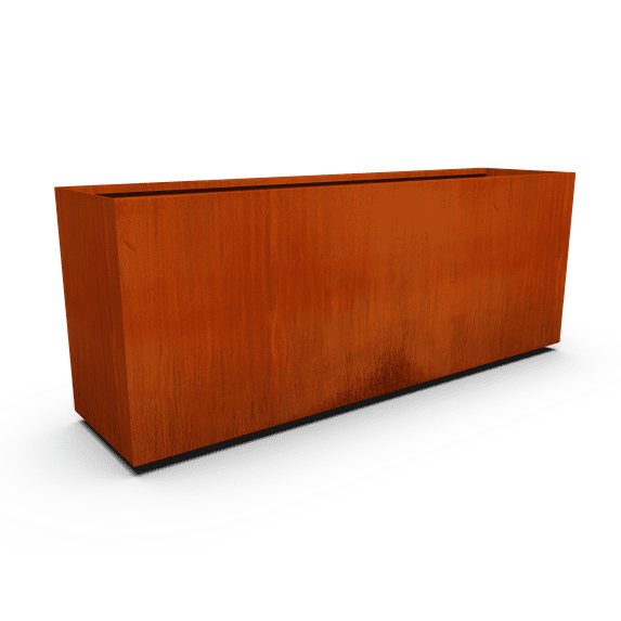 PLANTERCRAFT Corten Steel metal planter box, Rectangular sizes, Modern garden steel planters For Commercial And Residential Outdoor Use.