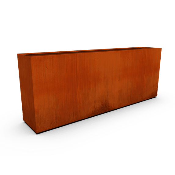 PLANTERCRAFT Corten Steel metal planter box, Rectangular sizes, Modern garden steel planters For Commercial And Residential Outdoor Use.
