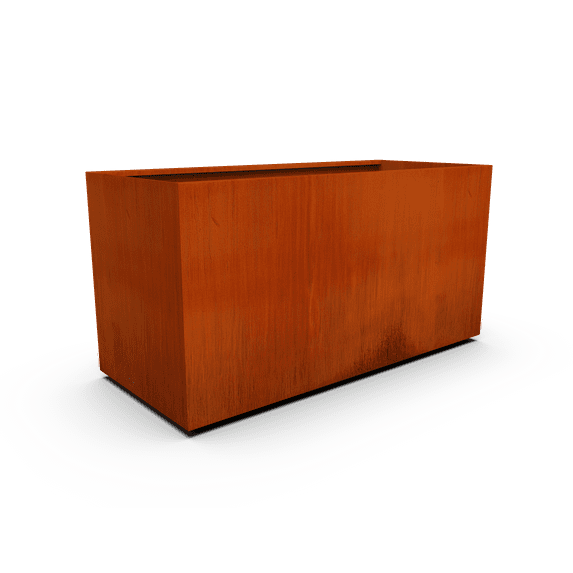 PLANTERCRAFT Corten Steel metal planter box, Rectangular sizes, Modern garden steel planters For Commercial And Residential Outdoor Use.