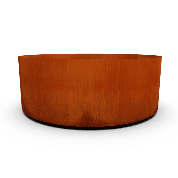 PLANTERCRAFT Corten Steel metal planter box, Round sizes, Modern garden steel planters For Commercial And Residential Outdoor Use.