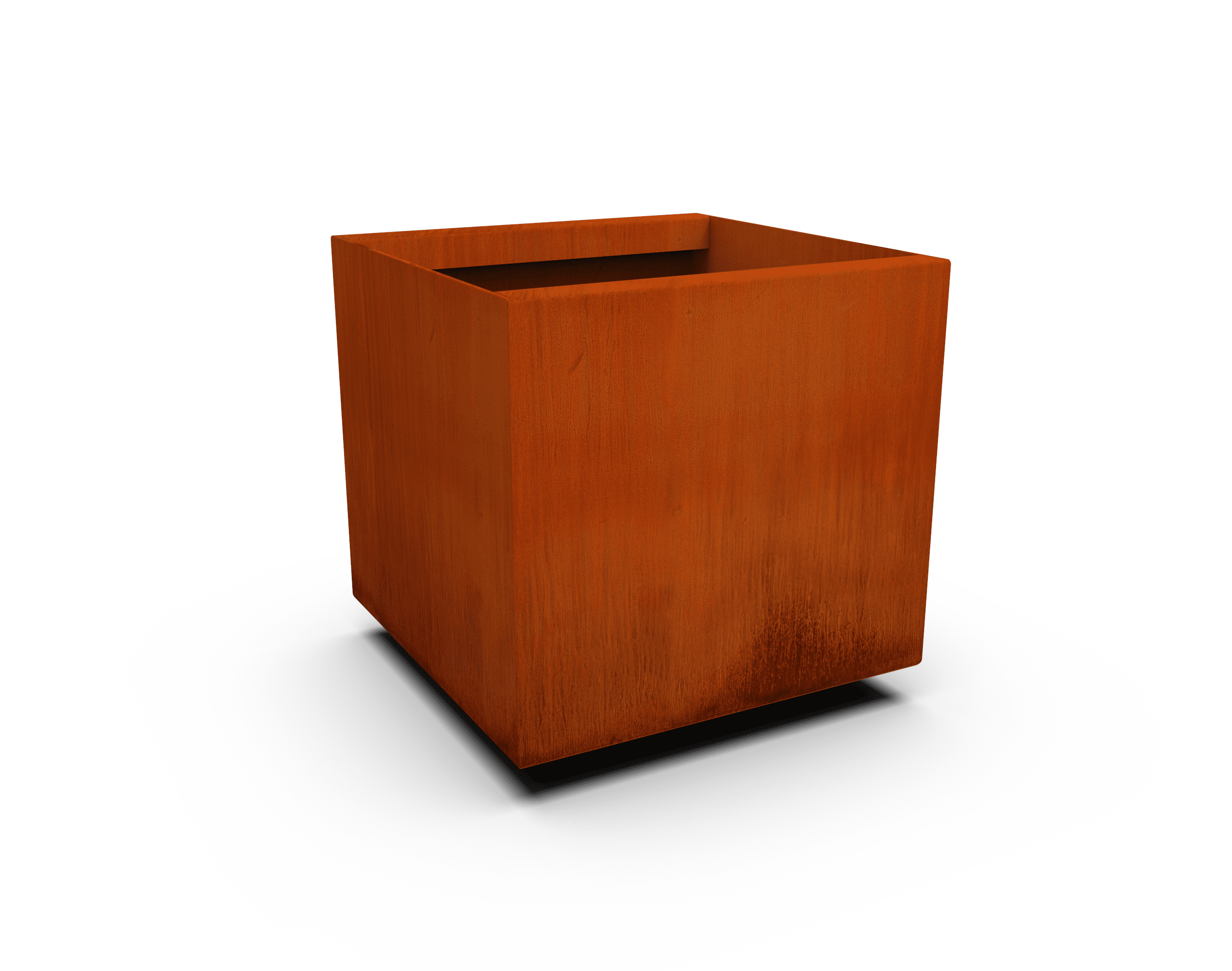PLANTERCRAFT Corten Steel metal planter box, Square & Cube sizes