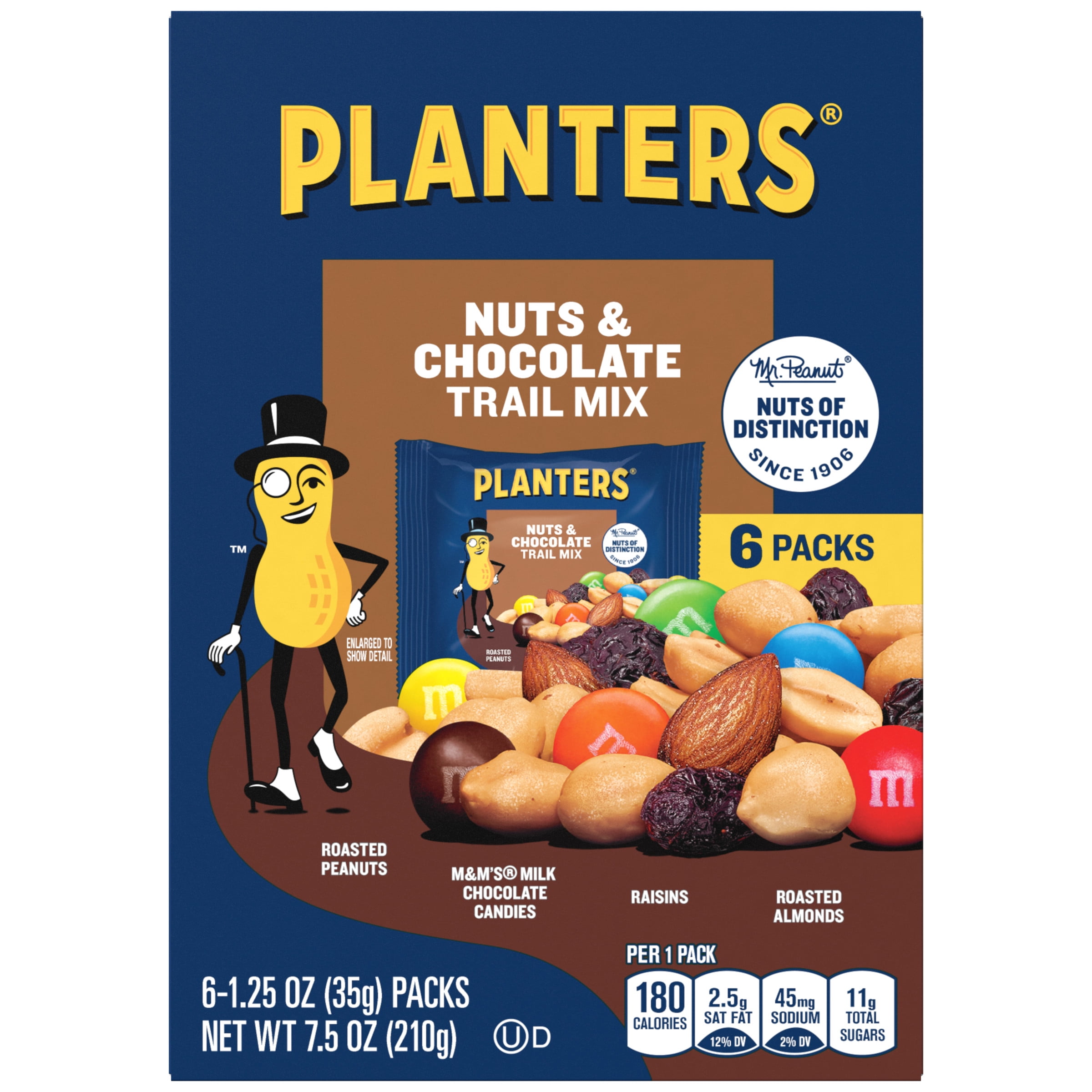 PLANTERS Nuts & Chocolate Trail Mix with Roasted Peanuts, M&M'S