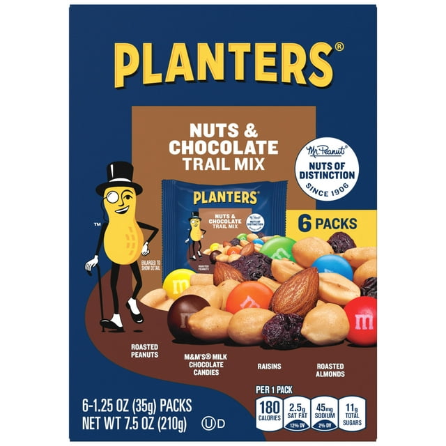 PLANTERS Nuts & Chocolate Trail Mix with Roasted Peanuts, M&M'S