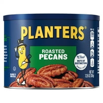 PLANTERS Roasted Pecan Nuts, Party Snacks, Plant-Based Protein, 7.25 Oz Steel Can