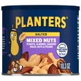 thumbnail interactive-video image 1 of PLANTERS Salted Mixed Nuts, Party Snacks, 6g (7% DV) Plant-Based Protein, 10.3 oz Can, 1 of 13