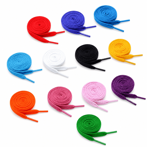 PLANTORA 2026 New 12 Pairs Shoe Laces Flat Coloured Trainer Boot Shoes Short Long Thin Kids Shoelaces for Sneakers,Boots,Sports Shoes,Casual Shoes