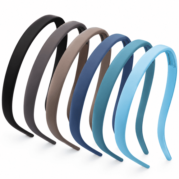 PLANTORA Headbands for Glasses Wearers No Pressure No Headache Hairbands Square for Women Comfortable Head Bands for Girls Non Slip with Teeth 6Pcs