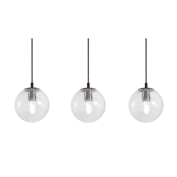 AFX - Palla - 3 Light Pendant-7 Inch Tall and 36 Inch Wide-Black Finish
