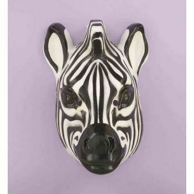 PLASTIC ANIMAL MASKZEBRA