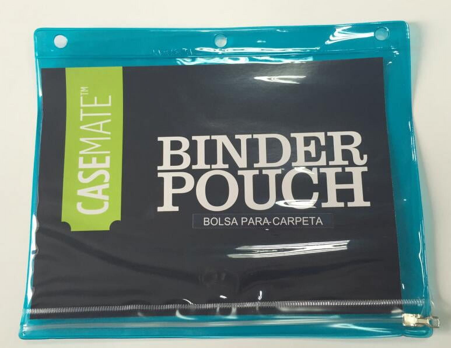 PLASTIC BINDER POUCH,CASEMATE BRAND,BINDER POUCH,CLEAR PVC,FIT 3BINDER