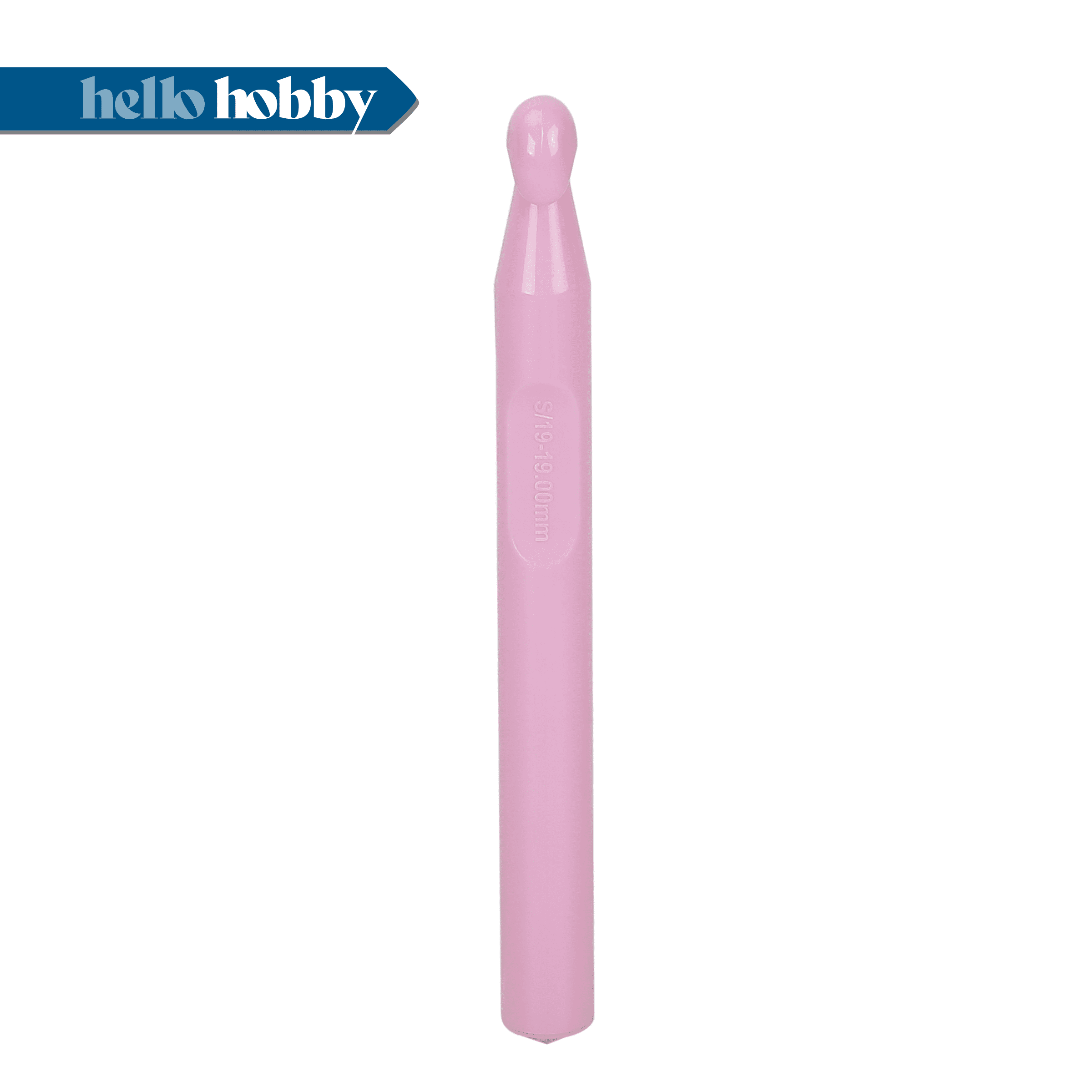 Hello Hobby Plastic Crochet Hook, Size S, 19 mm