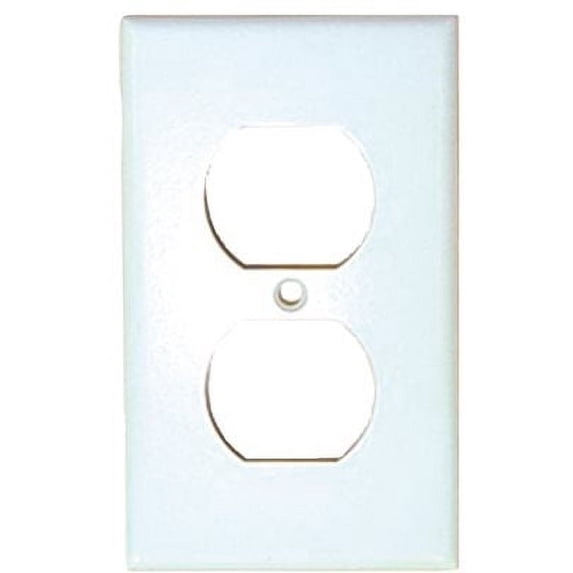 Preferred Industries WH3001-IVRY Duplex Receptacle Plate, 10-Pack, Ivory