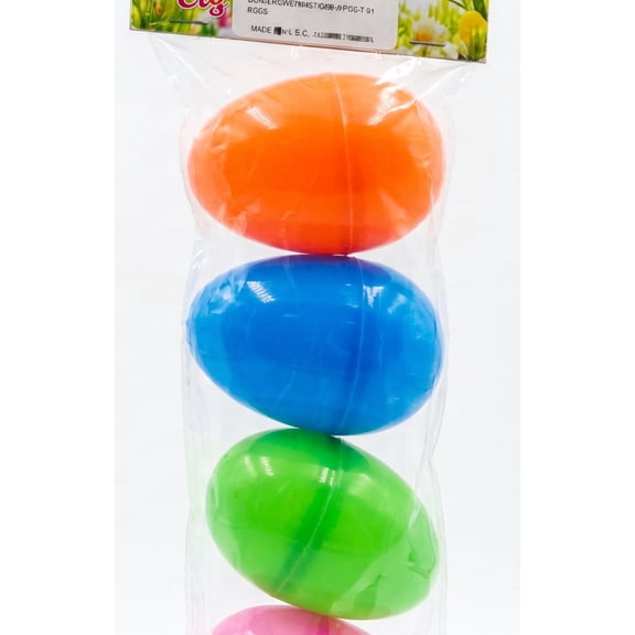 Checkout Mall Plastic Easter Eggs 5 Count