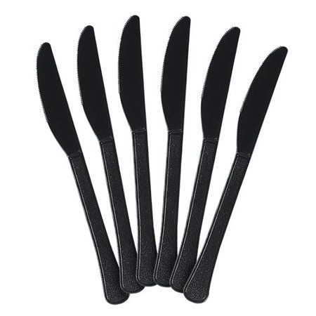 PLASTIC KNIVES - BLACK