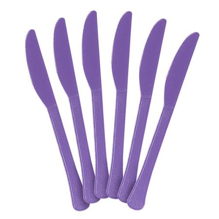 PLASTIC KNIVES - PURPLE
